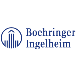 Boehringer Ingelheim logo on translucent background