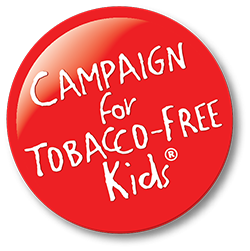 Campaign for Tobacco-Free Kids logo on translucent background