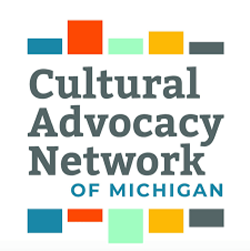Cultural Advocacy Network of Michigan logo on translucent background