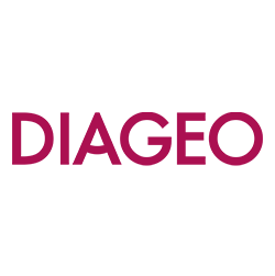 DIAGEO logo on translucent background