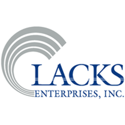 LACKS Enterprises Inc. logo on translucent background