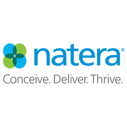 Natera logo on translucent background
