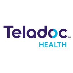 Teladoc logo on translucent background