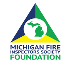 Michigan Fire Inspectors Society Foundation logo on translucent background