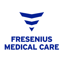 Fresenius Medical Care logo on translucent background