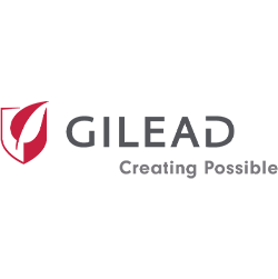 GILEAD logo on translucent background