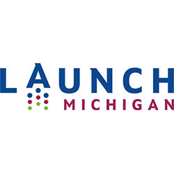 Launch Michigan logo on translucent background
